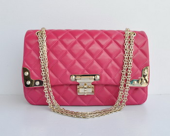 7A Replica Chanel Lambskin Leather Flap handbag 4705 plum
